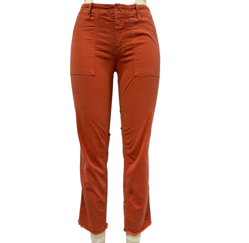 Nili Lotan Utility Orange Jenna Pants Size 4